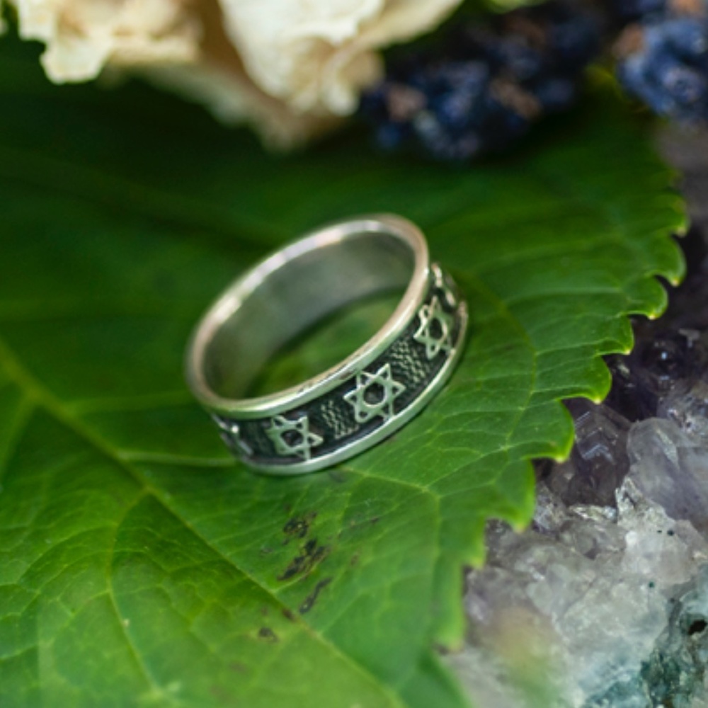 6 Pointed Star Silver Ring